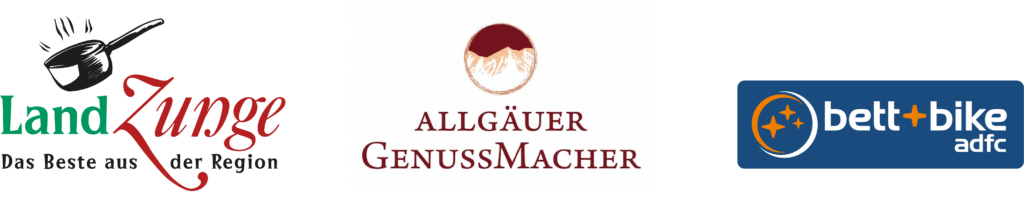 Logos der Partner des Allgäuer Genusshotels in Urlau
